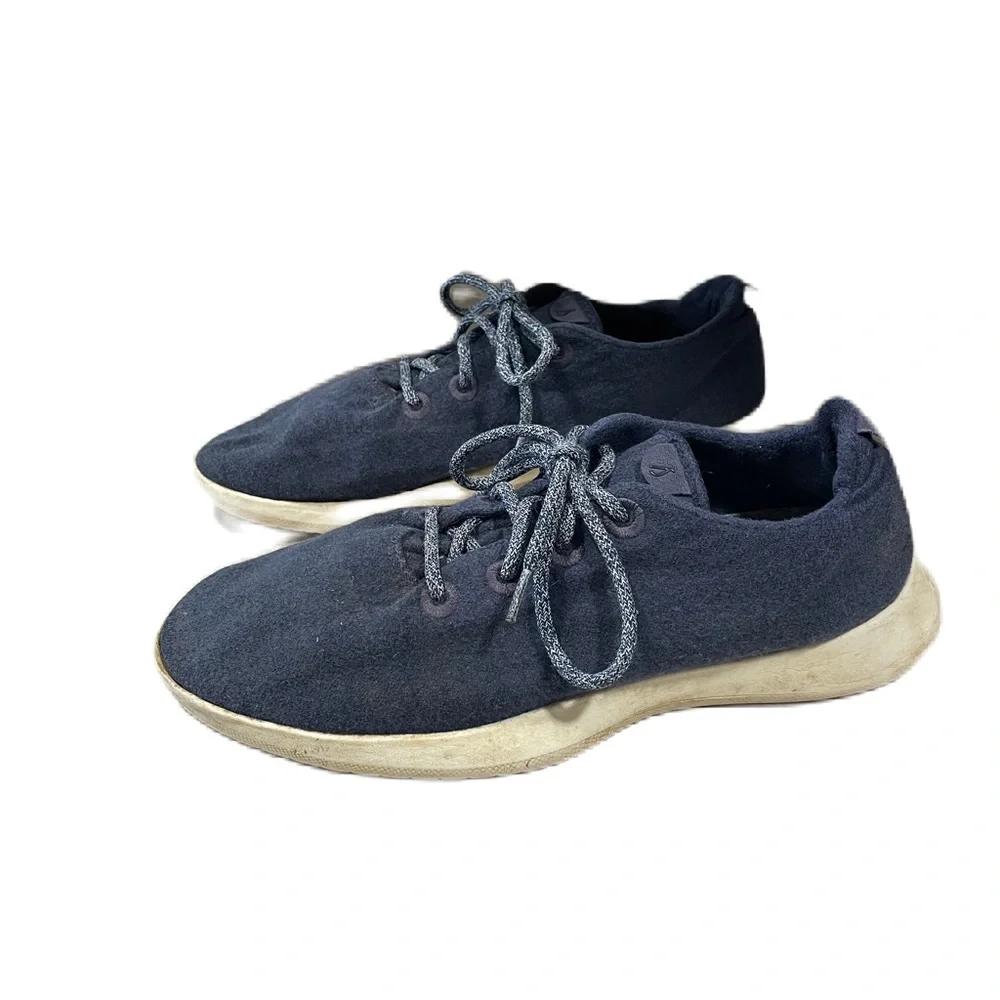 Allbirds Wool Runners Running Shoes Blue Men's 13 Merino Wool Lace Up Low Top
